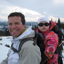 Foto: j borgudd. Fahrer: Pappa och Leia.