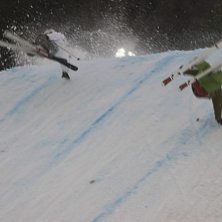 Det g&aring;r lite d&aring;ligt f&ouml;r Andreas H&aring;tveit och PK. Foto: Far min. Fahrer: Andreas H&aring;tveit - PK Hunder.