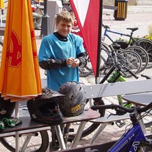 Har k&auml;kat p&aring; max. Foto: Pappa. Fahrer: Oskar Lindberg.