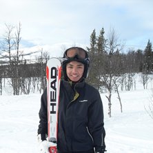 P&aring; plats i &Aring;re f&ouml;r test med Head iSL World Cup . Foto: Lennart Schr&ouml;der. Fahrer: Alvin Schr&ouml;der.