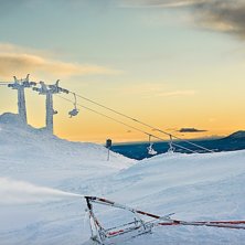 En morgon p&aring; toppen. Foto: Hannes S&ouml;derlund. Fahrer: Sn&ouml;kanon.