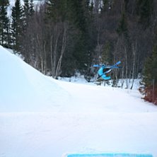 flat 5 med en liten tail.. Foto: ove. Fahrer: jag.
