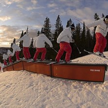 Det var inte mycket sn&ouml; i &Aring;re och parken &auml;r l&aring;. Foto: Jesper Molin. Fahrer: Ad@m.