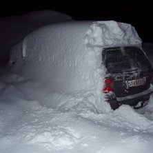 Tre dygns sn&ouml;.... Foto: Johan Green. Fahrer: - - -.