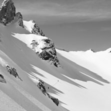 Getting First Line at the Mehlsack
with 60 cm fre. Foto: sauer daniel. Fahrer: Powderpussy crew.