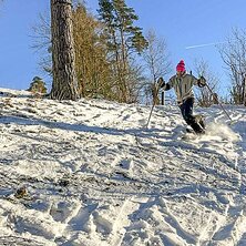 Det måste inte alltid vara knädjupt puder för a. Foto: Andreas Jönsson. Det måste inte alltid vara knädjupt puder för a. Foto: Andreas Jönsson.