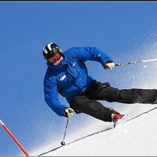 Ban tr&auml;ning med ssll i duved en solig dag.. Foto: Ola Rockberg. Fahrer: Me.