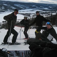 Glatt g&auml;ng i &Aring;re i februari. . Foto: Adrew Crokston. Fahrer: Jag, Linnet, Lars och Ulrik.