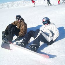 Jag och Erik i &aring;re . S&aring; j&auml;vla sk&ouml;nt v&auml;der :D. Foto: Pappa. Fahrer: Jag och erik.