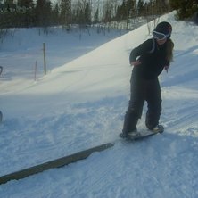 snowskate awesome!. Foto: Jake. Fahrer: Erica.