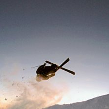 En Underflip 540 uppe p&aring; h&ouml;gzon!. Foto: Erik Hammarsten. Fahrer: Petter Elfsberg.