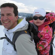 Foto: j borgudd. Fahrer: Pappa och Leia.