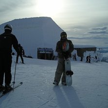 En kall dag p&aring; toppen i &Aring;re men med grym &aring;kning. Foto: Benny P. Fahrer: Robert A.