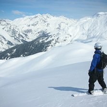 Sonnenkopf till Langen am Arlberg &aring;ket. Riktigt n. Foto: Robin Berntsson. Fahrer: Per Arns&auml;ter.
