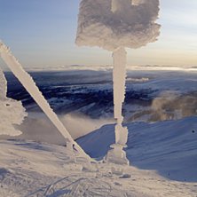1000m liften i vinterskrud.. Kallt att sitta kansk. Foto: Malin Blomqvist. Fahrer:  -.
