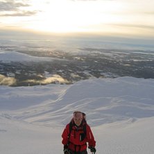 Ja, en underbar topptur p&aring; Skutan i b&ouml;rjan av no. Foto: Fredrik Falkman. Fahrer: Sara R&ouml;nnberg.
