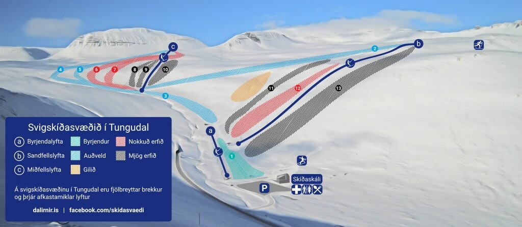 Skimap Tungudalur