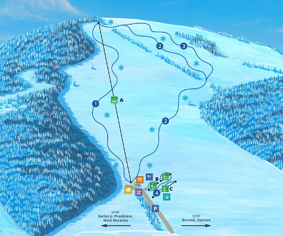Skimap Čerťák pod Pradědem